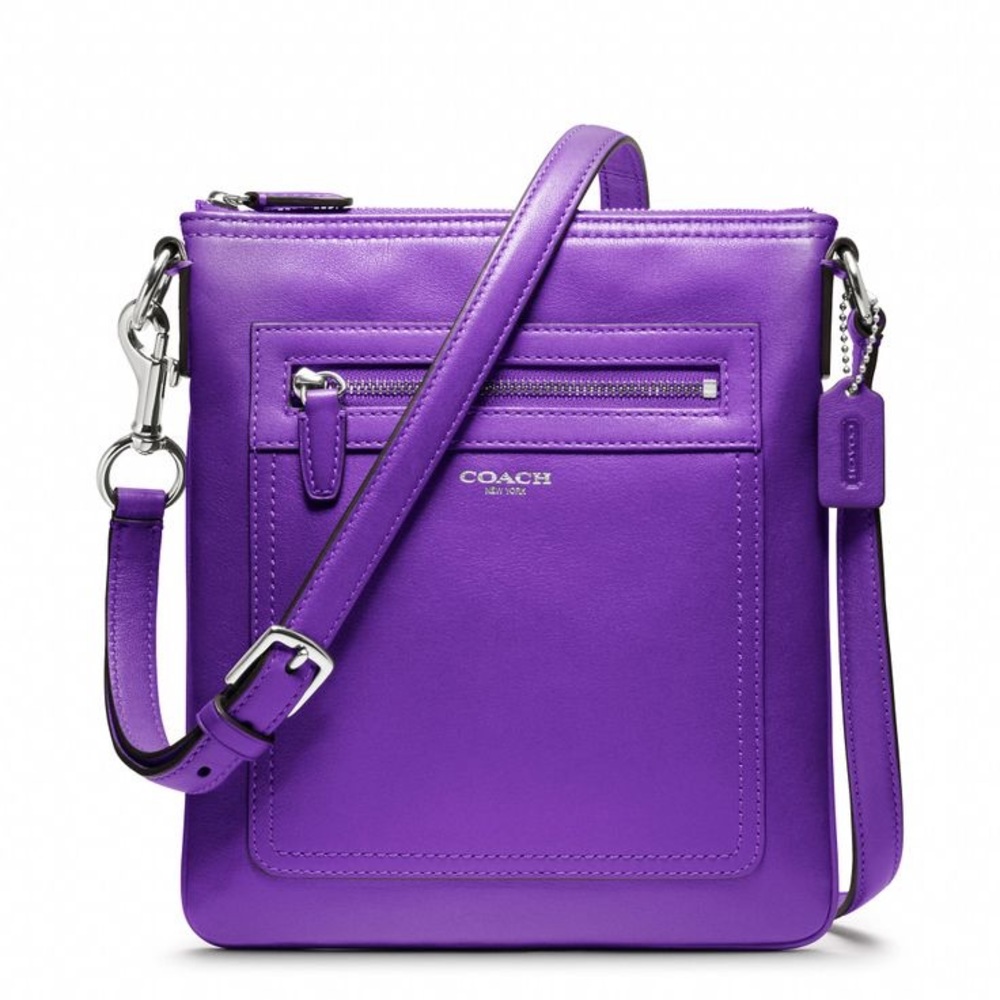 Coach Legacy Leather Swingpack Bag Ultraviolet #47989